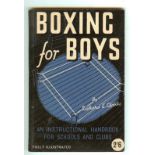 BOXING FOR BOYS VINTAGE 1940'S PAPERBACK