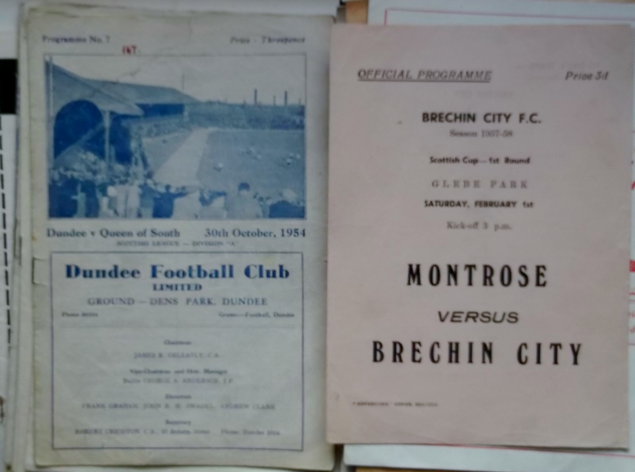 COLLECTION OF SCOTTISH & IRISH PROGRAMMES FROM 1950'S