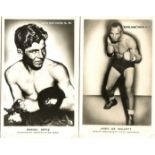 BOXING - JERSEY JOE WALCOTT & MANUEL ORTIZ BOXING NEWS PHOTOS SERIES POSTCARDS