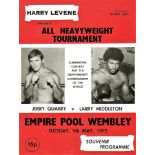 BOXING - JERRY QUARRY V LARRY MIDDLETON +BUGNER HALLINAN AIRD SINES ETC.