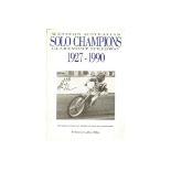 SPEEDWAY - WESTERN AUSTRALIAN SOLO CHAMPIONS 1927 - 1990