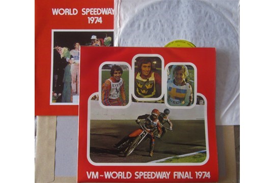 SPEEDWAY - 1974 WORLD SPEEDWAY FINAL LONG PLAYING RECORD WINNER ANDERS MICHANEK