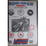 SPEEDWAY - DAVE PERKS FAREWELL VIDEO LONG EATON OXFORD CRADLEY STOKE NEWCASTLE