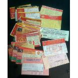 COLLECTION OF MANCHESTER UNITED MATCH TICKETS X 36