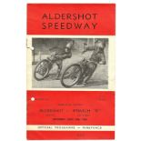 SPEEDWAY - ALDERSHOT V IPSWICH 'B' JUNE 18TH 1960 CHALLENGE MATCH