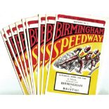 SPEEDWAY - 1955 BIRMINGHAM HOMES X 9 INCLUDES WIMBLEDON COVENTRY BRADFORD ETC