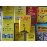 CRICKET - WISDEN BOOKS GROUNDS MEMORABILIA PAPERS TESTS ETC.