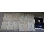 COLLECTION OF NUNEATON HOME PROGRAMMES