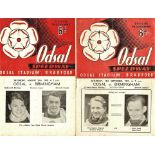 SPEEDWAY - ODSAL (BRADFORD) V BIRMINGHAM 15/09/1951 & 20/08/1955