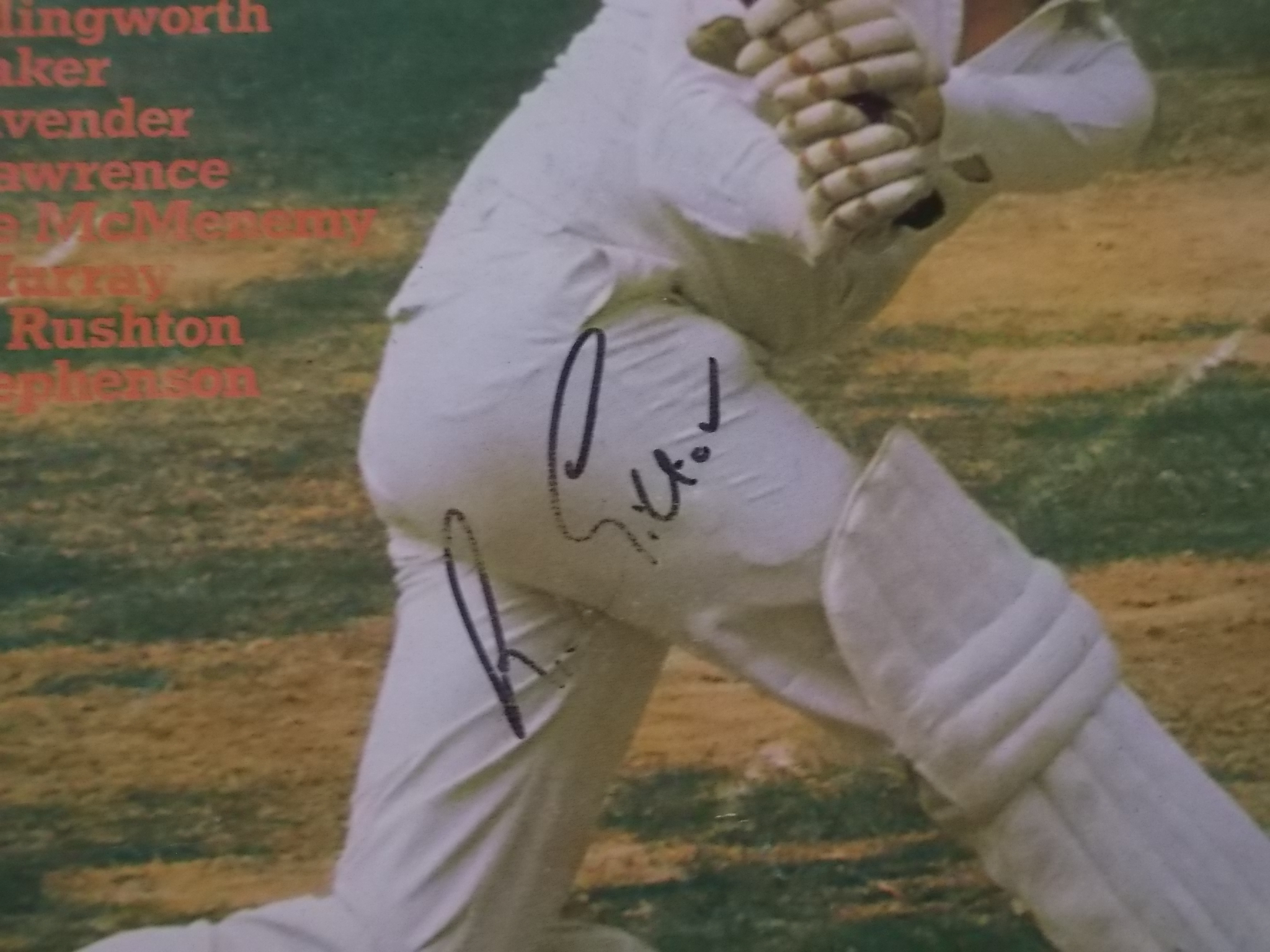 CRICKET - RICHARD GILLIAT AUTOGRAPHED BENEFIT BROCHURE 1978 ( HAMPSHIRE ) - Image 2 of 2