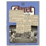 1975/76 BURNLEY V BIRMINGHAM CITY PRESS REPORT