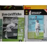 CRICKET - COLLECTION OF 23 BENEFIT BROCHURES / PROGRAMMES