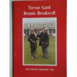 CRICKET - TREVOR GARD & DENNIS BREAKWELL AUTOGRAPHED JOINT BENEFIT BROCHURE ( SOMERSET )