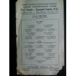 1952 IRELAND YOUTHS V LIVERPOOL COUNTY YOUTHS