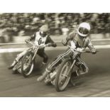 SPEEDWAY - MARTIN ASHBY SWINDON ANDERS MICHANEK READING ORIGINAL PRESS PHOTOGRAPH