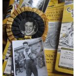SPEEDWAY - 500 + COVENTRY PROGRAMMES PHOTOS ROSETTES ETC