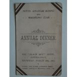 BOXING & WRESTLING - 1933 NOTTS AMATEUR BOXING & WRESTLING ANNUAL DINNER