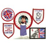 SPEEDWAY - KENNY CARTER HALIFAX ROSETTE STICKER & SEW-ON'S