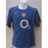 ARSENAL BLUE AWAY SHIRT