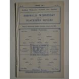 1931-32 SHEFFIELD WEDNESDAY V BLACKBURN ROVERS