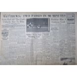 1947 FA CUP S/F'S BURNLEY V LIVERPOOL & DERBY V CHARLTON + ENGLAND V SCOTLAND