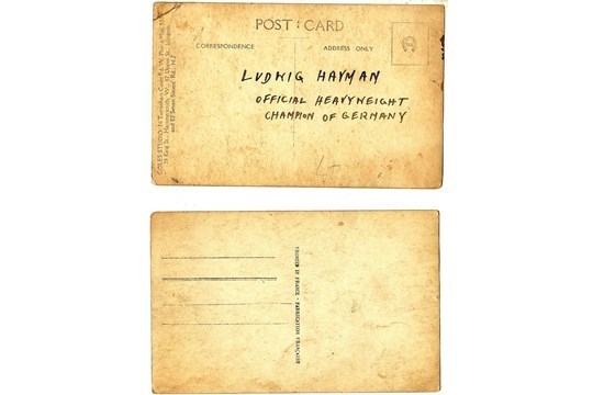BOXING - LUCIEN VINEZ & LUDWIG HAYMAN VINTAGE PRE-WAR POSTCARDS - Image 2 of 2