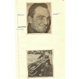 SPEEDWAY - BRYAN ELLIOT LEICESTER COVENTRY AUTOGRAPHS
