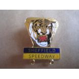 SPEEDWAY - SHEFFIELD GILT BADGE