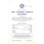 SCRAMBLING - 1956 TOM STENNER TROPHY SCRAMBLE PROGRAMME @ BRAMLEY SURREY