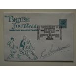 1973 MANCHESTER CITY V MANCHESTER UNITED POSTAL COVER AUTOGRAPHED BY RON SAUNDERS