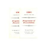 MOTORCYLE RACING - 1960 ISLE OF MAN TT PRESENTATION PROGRAMMES X 2