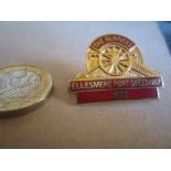 SPEEDWAY - 1972 ELLESMERE PORT GILT BADGE