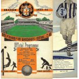 WOLVERHAMPTON WOLVES V WEST BROMWICH ALBION W.B.A. 1953-54 HOME AND AWAY