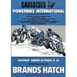 MOTOR CYCLING - 1980 POWERBIKE INTERNATIONAL PROGRAMME @ BRANDS HATCH