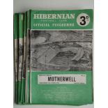 COLLECTION OF 1960'S HIBERNIAN HOME PROGRAMMES x 31