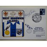 WEST BROMWICH ALBION - CENTENARY MATCH V AJAX POSTAL COVER AUTOGRAPHED BY GARY OWEN