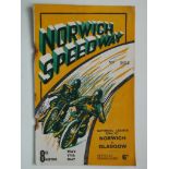 SPEEDWAY - 1947 NORWICH V GLASGOW