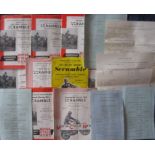 SCRAMBLING - 1962 PROGRAMMES X 13 BRANDS HATCH HEADLEY PARK CANADA HEIGHTS ETC.