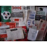 KIDDERMINSTER HARRIERS 190 + HOMES, AWAYS AND SINGLE SHEETS