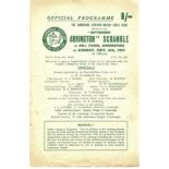 SCRAMBLING - 1953 ARRINGTON SCRAMBLE PROGRAMME @ HILL FARM CANBRIDGESHIRE