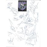 WEST BROMWICH ALBION - SHEET OF 20 ORIGINAL AUTOGRAPHS FROM 1996-97 SEASON