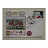 ASTON VILLA 1982 EUROPEAN CUP WINNERS POSTAL COVER - AUTOGRAPHED BY GARY WILLIAMS