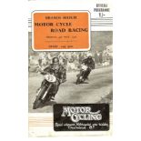 MOTOR CYCLING - 1952 (4TH MAY) ROAD RACING PROGRAMME @ BRANDS HATCH