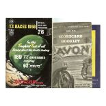 MOTORCYCLE RACING - 1958 ISLE OF MAN TT PROGRAMME SCORE BOOK & MAP