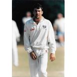 CRICKET - ORIGINAL PRESS PHOTO OF SHAUN YOUNG AUSTRALIA 1995