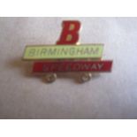 SPEEDWAY - BIRMINGHAM GILT BADGE