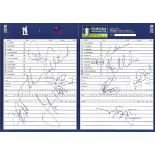 CRICKET - 2009 FPT WARWICKSHIRE V MIDDLESEX MULTI SIGNED