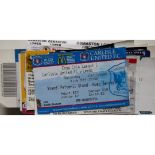 COLLECTION OF LEEDS UNITED HOME & AWAY MATCH TICKETS X 76