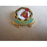 SPEEDWAY - CRADLEY HEATHENS GILT BADGE