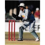 CRICKET - ORIGINAL PRESS PHOTO OF JACK RUSSELL PLAYING FOR ENGLAND